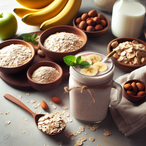 SMOOTHIE SỮA HẠT - CHUỐI, YẾN MMẠCH