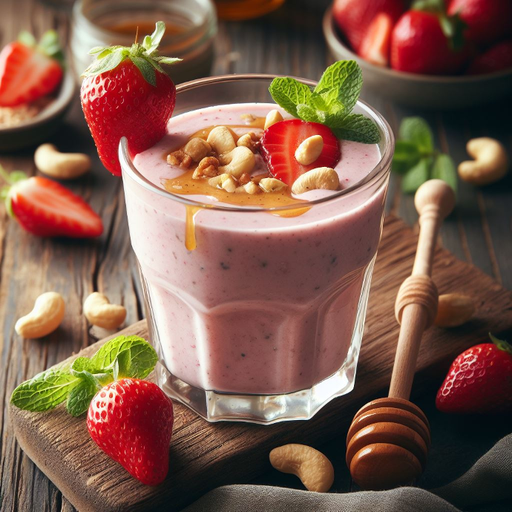 SMOOTHIE DÂU TÂY - HẠT ĐIỀU​