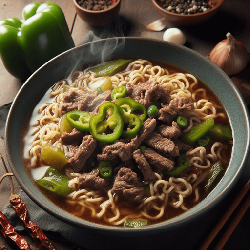PHỞ LỨT TRỘN BÒ TIÊU XANH