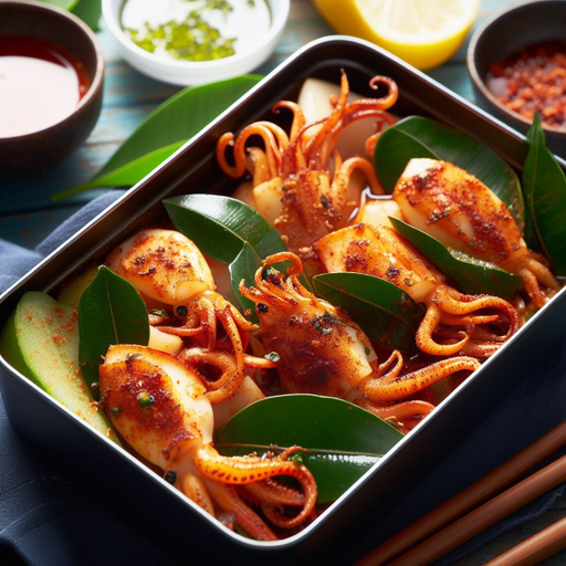 MỰC XÀO LÁ QUẾ​